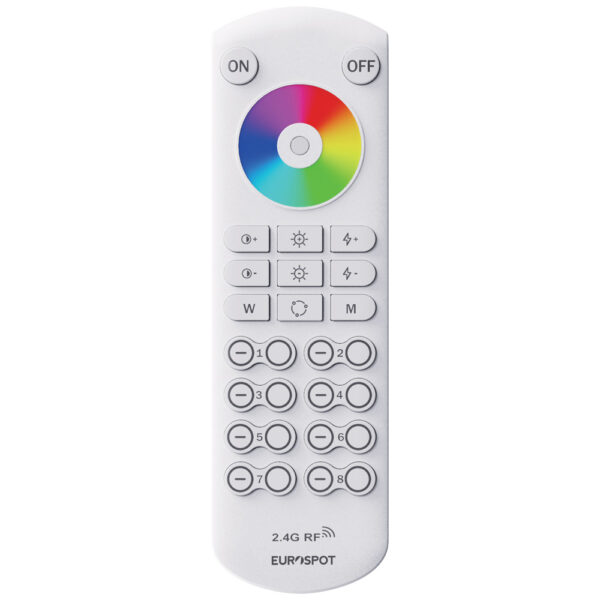 EuroSpot RF 2.4GHz 8Ζωνο Λευκό Τηλεχειριστήριο
