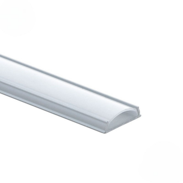 EuroSpot Προφίλ Αλουμινίου Εύκαμπτο Για Led Ταινίες L=2m 17.6x4mm NW=14.2mm Γαλακτερό Κάλυμμα