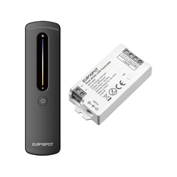 EuroSpot Led Kit Controller+ Μαύρο Remote RF 2.4GHz για CCT Ταινία