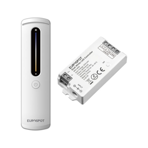 EuroSpot Led Kit Controller+ Λευκό Remote RF 2.4GHz για CCT Ταινία