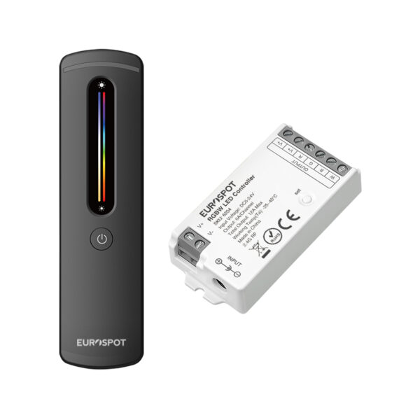 EuroSpot Led Kit Controller+ Μαύρο Remote RF 2.4GHz για RGBW Ταινία