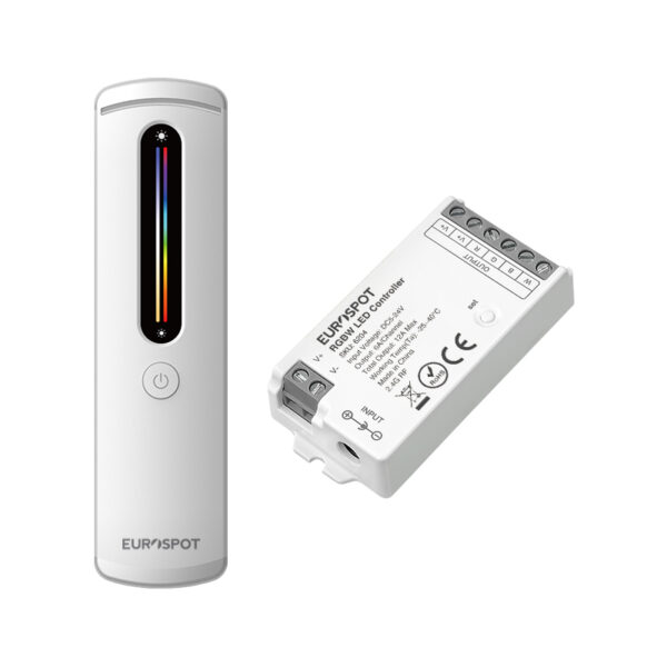 EuroSpot Led Kit Controller+ Λευκό Remote RF 2.4GHz για RGBW Ταινία