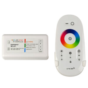 EuroSpot Led Kit Controller+ Λευκό Remote RF 2.4GHz για RGB Ταινία DC: 12-24V