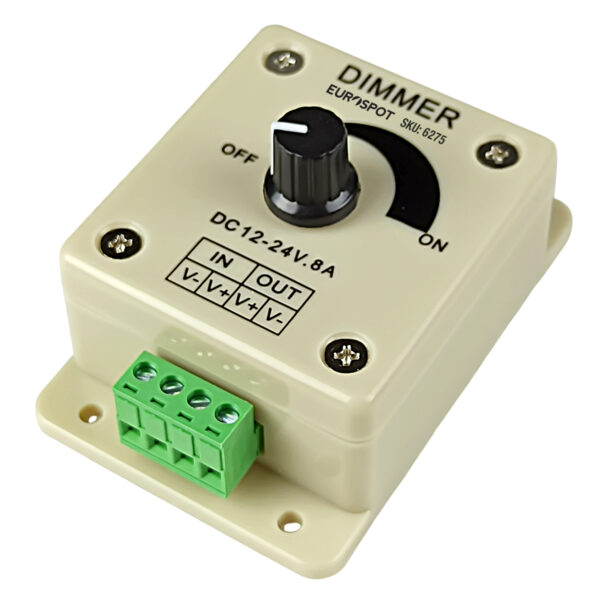 EuroSpot Περιστροφικό Dimmer για Ταινίες Led DC: 12-24V