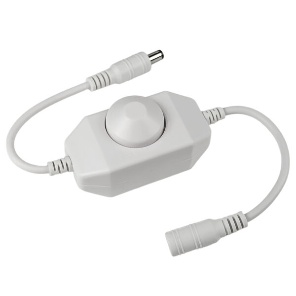 EuroSpot Λευκό Περιστροφικό Led Dimmer Γραμμής DC: 12-24V