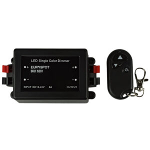 EuroSpot Led Kit Controller+ KeyChain Remote RF 2.4GHz 3keys για Μονόχρωμη Ταινία Led DC: 5-24V