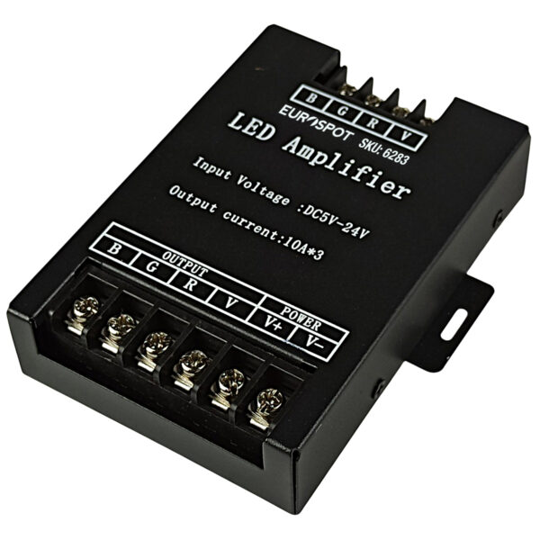 EuroSpot Amplifier Για RGB Ταινίες Led DC: 5-24V (10A*3CH)
